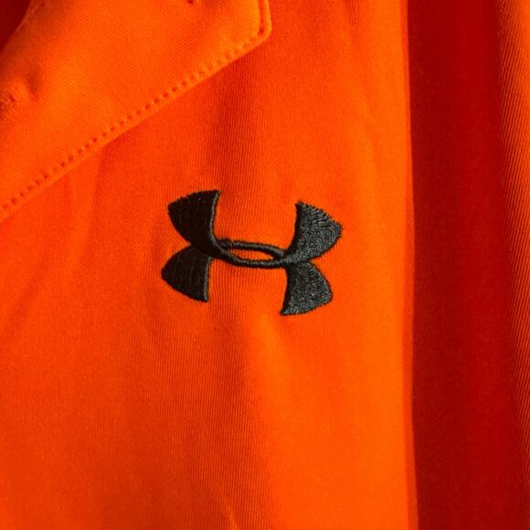 Under Armour Boys Loose Orange Polo, YXL, Pre-owned - Picture 3 of 4
